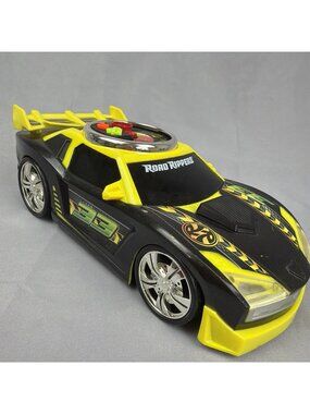 Road Rippers Turbo Revver Toy State Yellow Battery Operated Motorized #33 WORKS